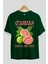 Guavas Ön Baskılı Oversize T-Shirt Erkek Kadın Pamuk Bisiklet Yaka Tişort 1