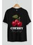 Cherry Cherries 12 Ön Baskılı Oversize T-Shirt Erkek Kadın Pamuk Bisiklet Yaka Tişort 2
