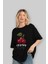 Cherry Cherries 12 Ön Baskılı Oversize T-Shirt Erkek Kadın Pamuk Bisiklet Yaka Tişort 3