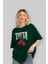Theta Cherry Cherries Ön Baskılı Oversize T-Shirt Erkek Kadın Pamuk Bisiklet Yaka Tişort 2