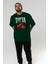 Theta Cherry Cherries Ön Baskılı Oversize T-Shirt Erkek Kadın Pamuk Bisiklet Yaka Tişort 4
