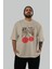 Mon Cherry Cherries Ön Baskılı Oversize T-Shirt Erkek Kadın Pamuk Bisiklet Yaka Tişort 4