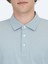 Açık Mavi Polo Yaka Pamuk Karışımlı T-Shirt 3