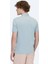 Açık Mavi Polo Yaka Pamuk Karışımlı T-Shirt 4