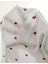 Likralı Şortlu Kalpli Beyaz Pijama Takımı 4