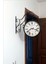 Büyük 45cm Sessiz Yuvarlak Çelik Çift Taraflı Cam Dikey İki Yönlü İstasyon Duvar Saati Station Clock 3