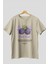 Blackberry Ön Baskılı Bej Oversize T-Shirt Erkek Kadın Pamuk Bisiklet Yaka Tişort 1