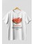 Watermelon Ön Baskılı Beyaz Oversize T-Shirt Erkek Kadın Pamuk Bisiklet Yaka Tişort 3
