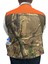 Avcı Yeleği - 50 Fişek Kapasiteli - Meşe Desen - 12 Kalibre - Turuncu Omuzlu 4