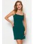 Shopeonly zümrüt Yeşili Mini Dokuma Elbise 1