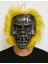 Metal Kafatası Sarı Saçlı Iskelet Maske 1