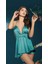 - Çarpraz Askılı Fantazi Yeşil Saten Babydoll 1
