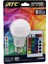 ATC-RGB-9W Kumandalı 9W=60W Rgb=16-Renkli LED Ampul E27 800 Lümen 6500K 25.000 Saat Ömür (4887) 1