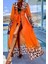Kadın Leopar Desenli Uzun Şifon Plaj Kimono – Kuşaklı ve Hafif Pareo Model 1