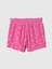 Kız Çocuk Pembe Fırfırlı Havlu Kumaş Pull-On Şort 2