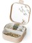 Turuncu Taşınabilir Makyaj ve Takı Kutusu, Aynalı Mini Organizer 4