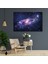 Tekli Yatay Kanvas Duvar Tablosu Uzay Işıklı Gökyüzü 1