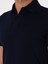 Erkek Lacivert Slim Fit %100 Pamuk Polo Yaka Basic T-shirt 50300934-VR033 7
