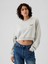 Kadın Gri Gap Logo Vintage Soft Crop Sweatshirt 1