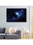 Tekli Yatay Kanvas Duvar Tablosu Uzay Boşluğunda Dünya 1