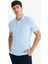 Slim Fit Dar Kesim Polo Yaka Kısa Kollu Pamuklu Modal Karışımlı Basic Düz Tişört M6609AZ25SP 3