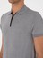 Erkek Gri Slim Fit Fermuarlı Polo Yaka Triko T-Shirt 50300817-VR024 7
