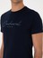 Erkek Lacivert Slim Fit Bisiklet Yaka T-Shirt 50310035-VR033 7