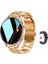 Yeni Akıllı Izle Kadınlar 1.28 "renkli Ekran Bluetooth Çağrı Kalp Atış Hızı Sağlık Izleme Samsung Watches 6 Pro Güncelleme Renk: Altın Çelik Ekle (Yurt Dışından) 1