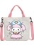Miniso Co Marka Ip Sanrio Crossbody Çantaları Bir Omuz Çantası Tuval Tuval Öğrenci Taşıyan Satchel Kız Büyük Kapasiteli Kılıf Paketi Hediye Color: FB2-TH0002-7/BEDEN: 23CMX23CMX5CM (Yurt Dışından) 1
