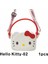 Anime Sanrio Hello Kitty Kawaii Moda Kız Depolama Çantası Silikon Çanta Sevimli Çöp Çöp Crossbody Omuz Çantası Çocuk Doğum Günü Hediyeleri Renk: Hello KITTY02 (Yurt Dışından) 1
