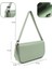 Mint Yeşil SHK183 Kapaklı Suni Deri Ayarlabilir Askılı Baget Model El, Kol ve Omuz Çantası 2