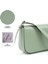 Mint Yeşil SHK183 Kapaklı Suni Deri Ayarlabilir Askılı Baget Model El, Kol ve Omuz Çantası 4