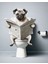 Komik Wc Tuvalet Mizah Köpek Banyo Wc Duvar Dekarasyon Süsü Ölçü Seçiniz :) 2