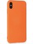 iPhone x Kılıf Nano Içi Kadife Silikon - Turuncu 3