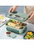 Yetişkinler ve Öğrenciler Için Çatal Bıçak Takımlı, 4 Bölmeli, Sızdırmaz, Mikrodalga ve Bulaşık Makinesinde Yıkanabilir Bento Öğle Yemeği Kutusu A (Yurt Dışından) 4