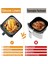 Ninja Air Fryer Pro Xl AF141 AF140 AF181 Kare Air Fryer Kaplamaları Için 2 Adet Silikon Hava Fritözü Kaplamaları Yeniden Kullanılabilir Sepet C (Yurt Dışından) 3