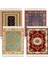 4 Adet Set Halı Altlığı Oryantal Tasarım Halı Içecek Matı Püskül Halı Altlığı Yalıtım Pedi Dalga Fare Altlığı 130MMX190MM (Yurt Dışından) 4