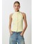 Halter Yaka Dokuma Yelek LYY0096 Sarı 2