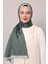 Yosun Yeşili Halka Desen Monogram Şal 3