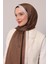 Bej-Kahve Halka Desen Monogram Şal 1