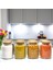 8'li Ahşap Kapaklı Cam Saklama Kavanozu Seti 800 Ml, Renkli, Etiket Hediyeli 3