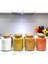 8'li Ahşap Kapaklı Cam Saklama Kavanozu Seti 800 Ml, Renkli, Etiket Hediyeli 5