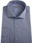 Gri Mavi Comfort Fit Uzun Kol Gömlek 1