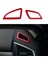 10. Nesil Honda Civic 2016-2020 Için Gösterge Paneli Hava Firar Rüzgar Çıkışı Kapak Trim Etiket - Kırmızı (Yurt Dışından) 2