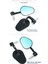 Motosiklet Evrensel Dikiz Aynası Katlanabilir Ayarlanabilir Anti-Dazzle Ayna 13MM-14MM Veya 17MM-19MM Gidona Uygun B Cam (Yurt Dışından) 2
