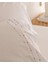 Estampe King Size %100 Pamuk Ranforce Nakışlı Nevresim Takımı - Beyaz 6