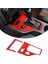 Ford Ranger 2015-2021 Için Araba Merkezi Kontrol Vites Paneli Çerçeve Kapak Trim Iç Aksesuar, Kırmızı (Yurt Dışından) 2