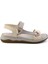 Bej Çok Renkli Leather Kadın Sandalet K05281079003 1