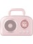 BR-220 Radyolu Bluetooth Hoparlör - Pembe 1