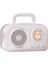 BR-220 Radyolu Bluetooth Hoparlör - Beyaz 4